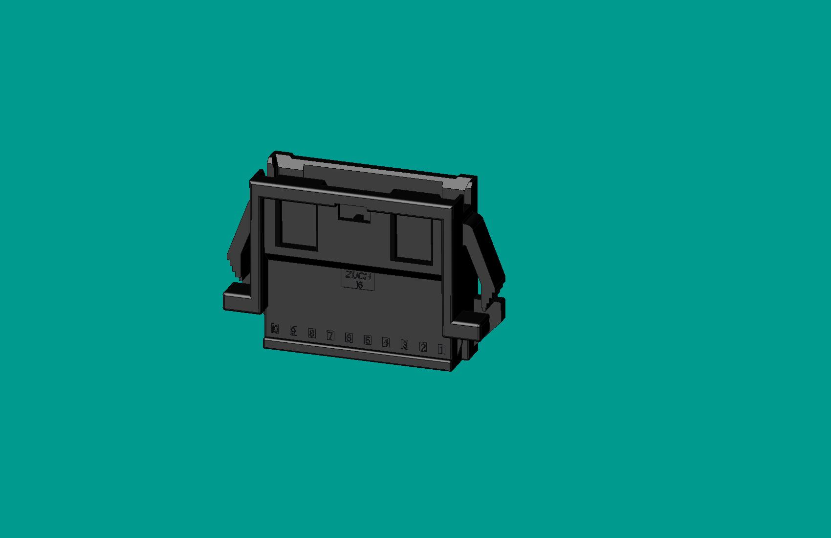 2.0間距，PNIRR-10V-S(帶鎖定面板)黑色