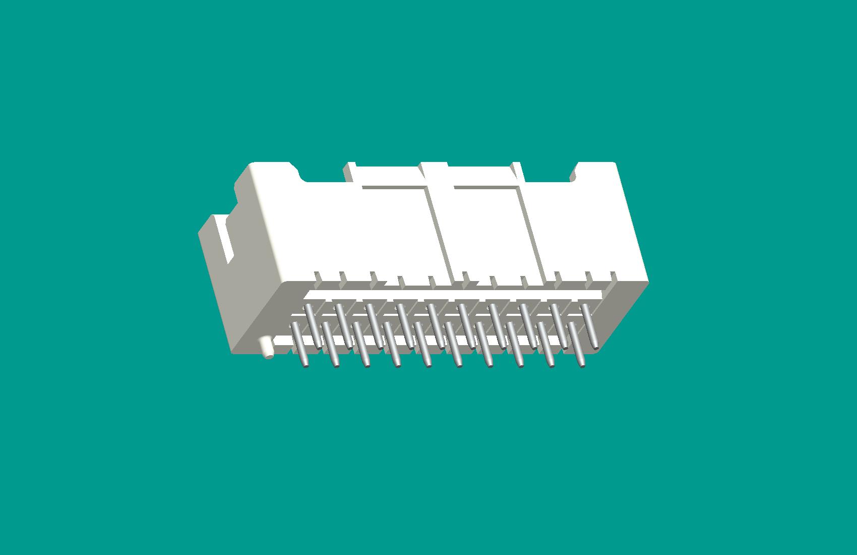 XAD-2*10AD 帶定位立式針座本色/高灼熱絲