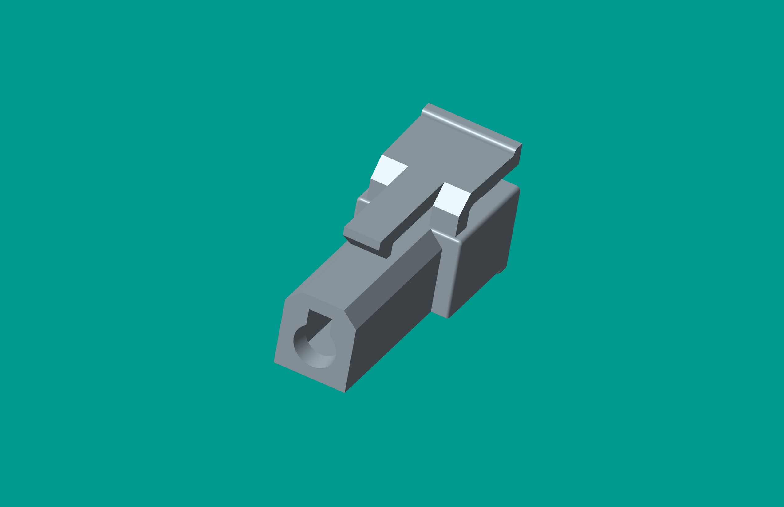 2.1洗衣機(jī)塑件-1孔灰色