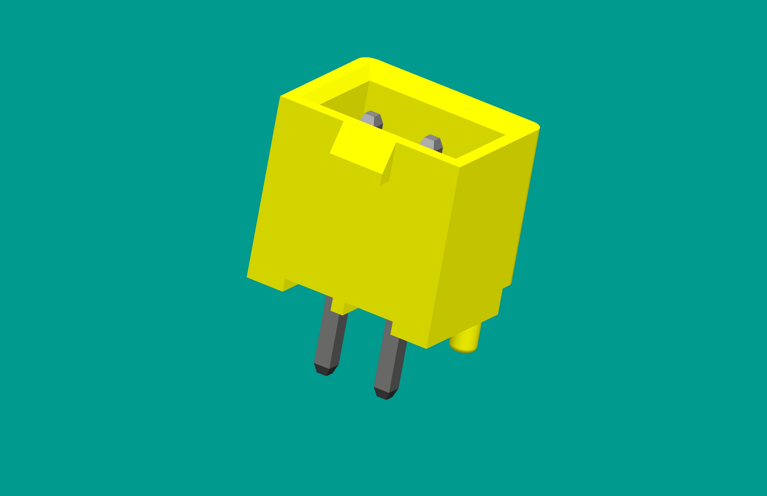 XH帶扣帶定位針座-2直針 黃色（無(wú)K點(diǎn)）