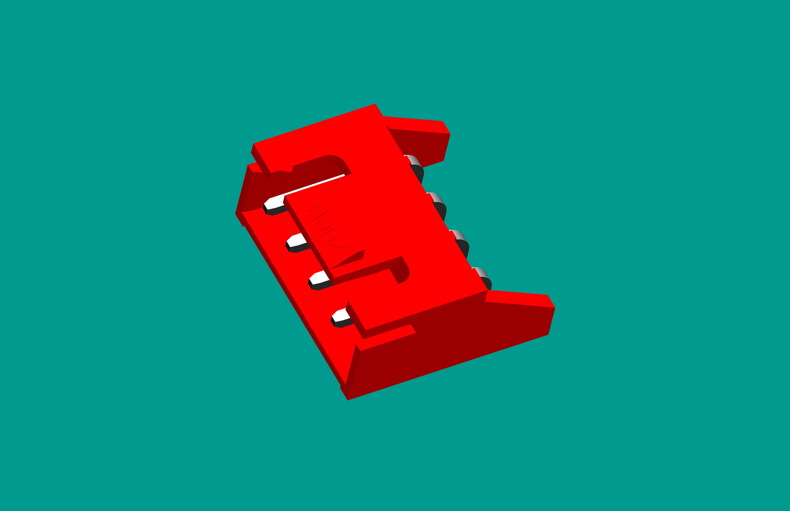 XH-4QA(帶扣)帶保護(hù)腳 紅色（普通PA66)