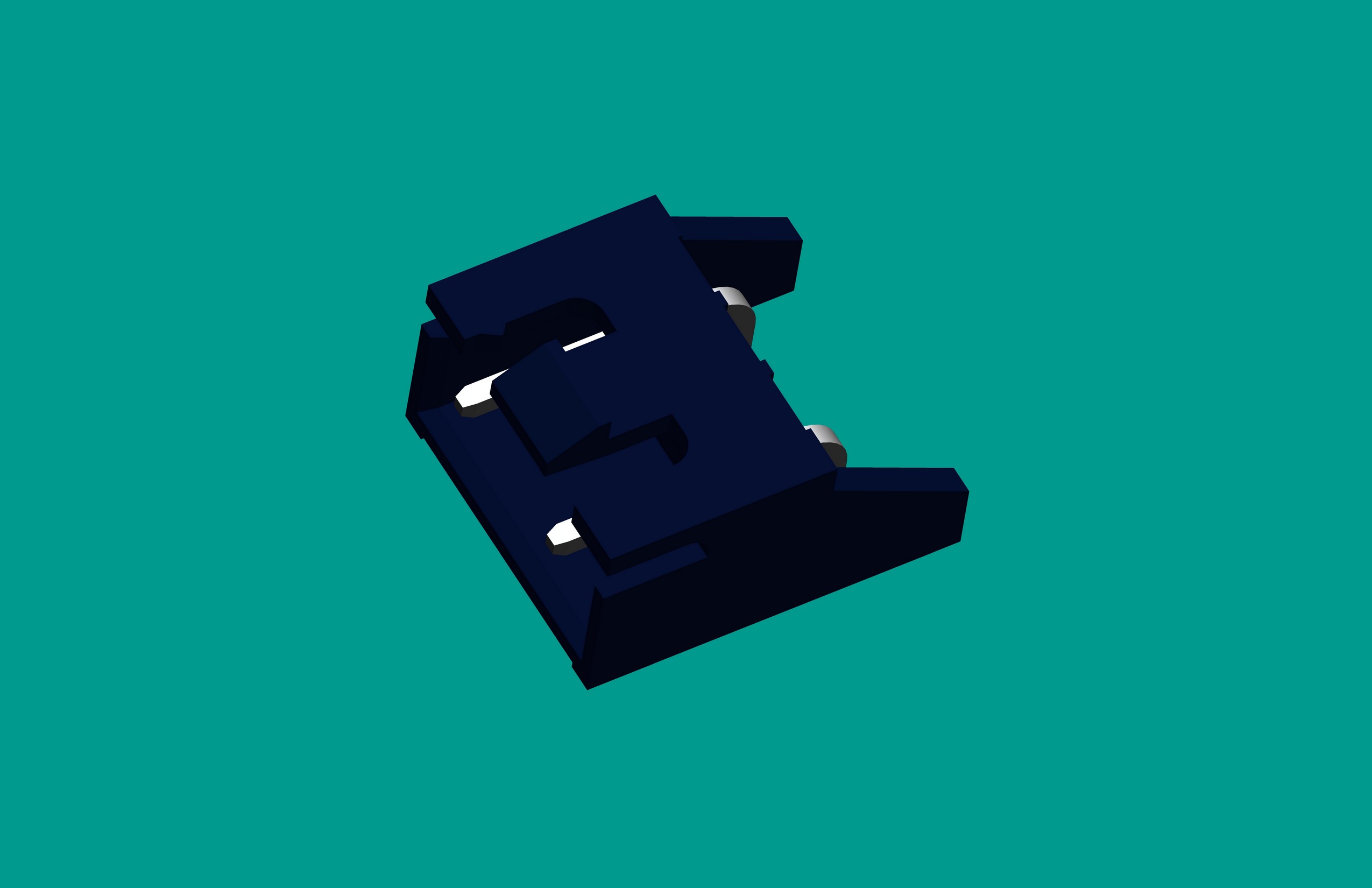 XH-3QA(帶扣)帶保護腳臥式針座黑色/普通PA66