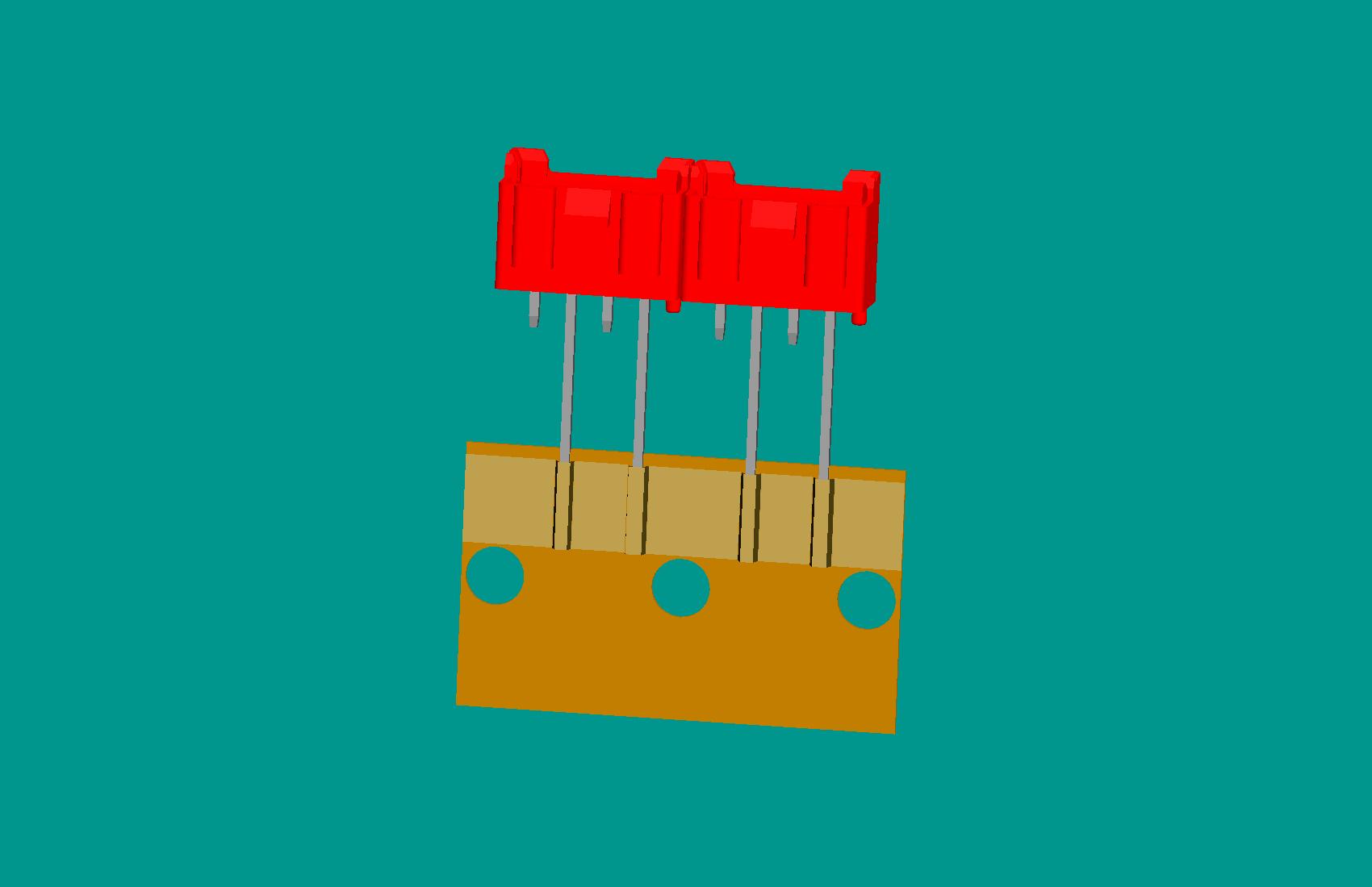 XH-4A全包編帶針座(1、3長(zhǎng)針)(紅色)普通PA66