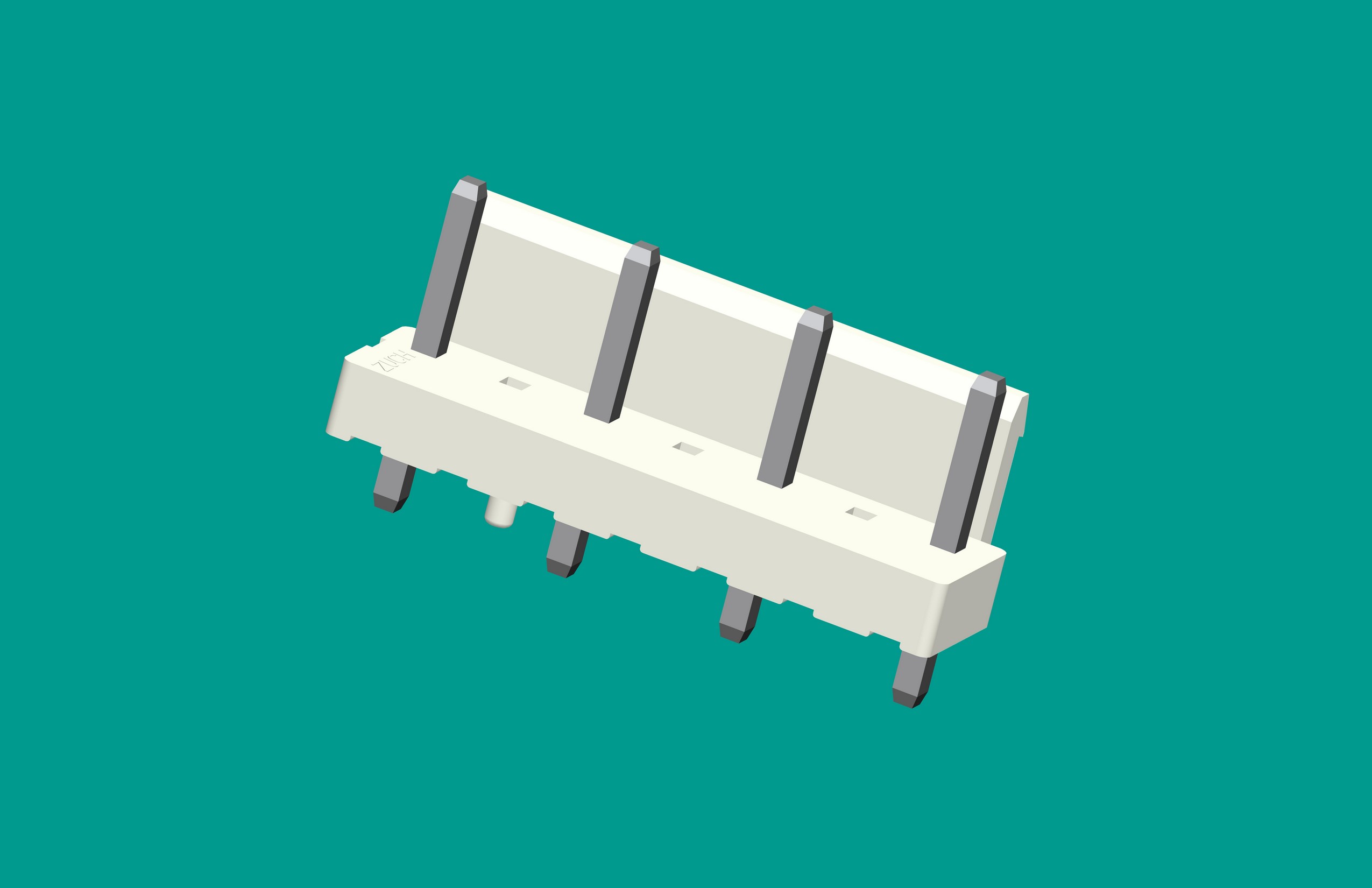 VH-7A4半包帶定位(缺第2、4、6針)立式針座白色/普通PA66