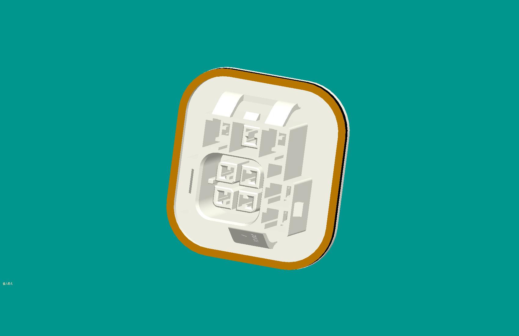 35F-9Y方形貼膠組件-本色