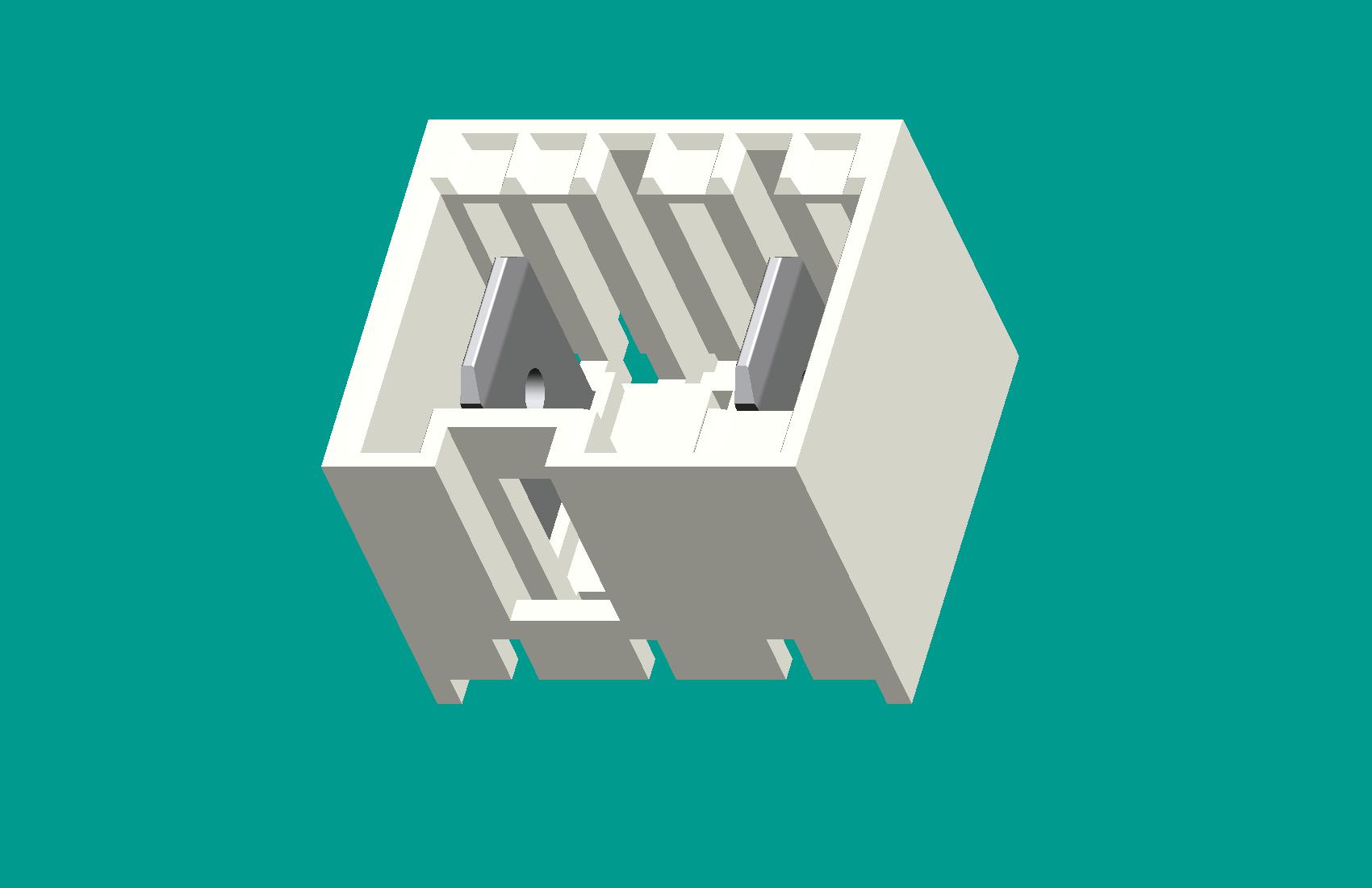 RAST5針座-3位插奇數(shù)立式針座本色/高灼熱絲